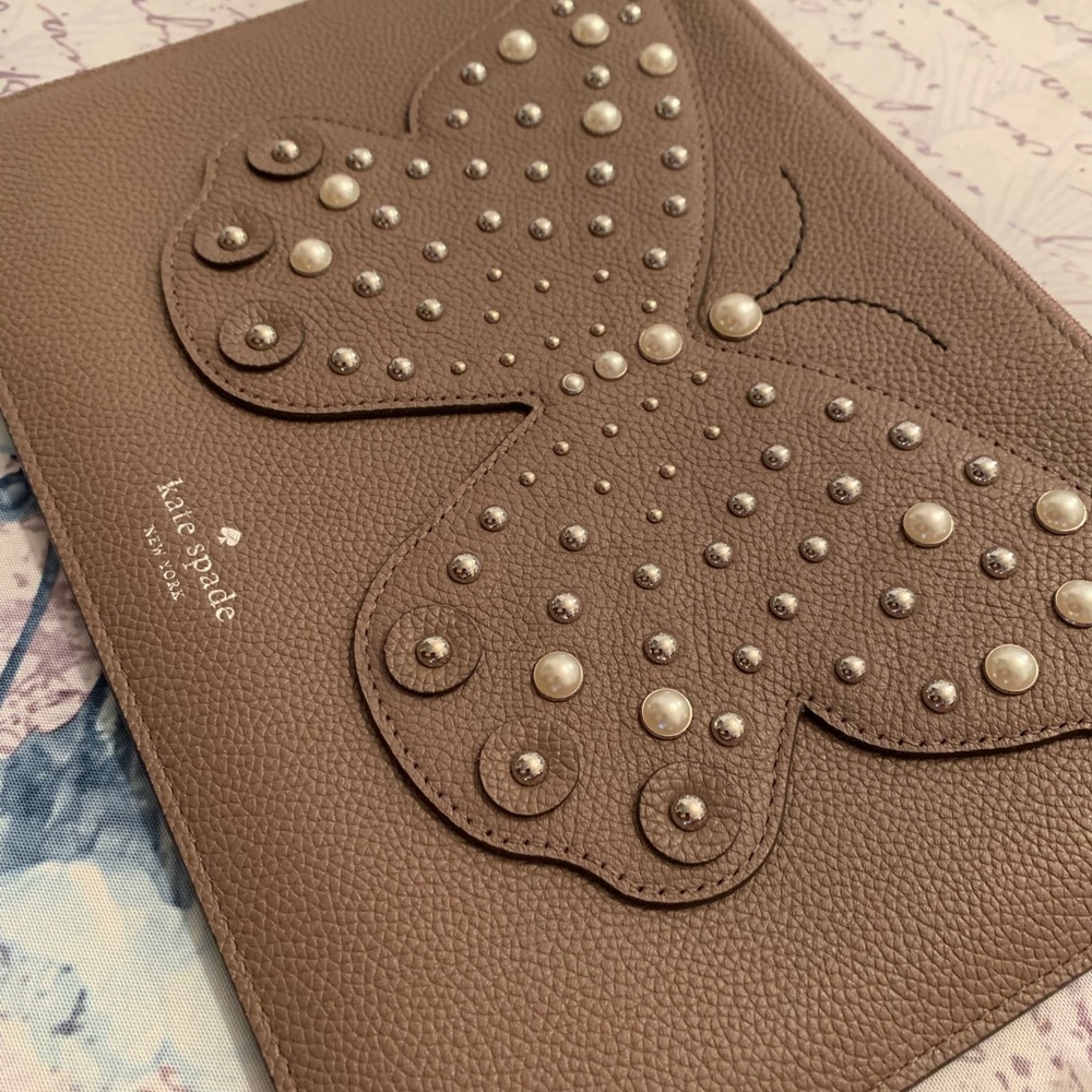 SOLD⛔️Authentic Kate Spade leather Butterfly zip pouch - Picture 5 of 8